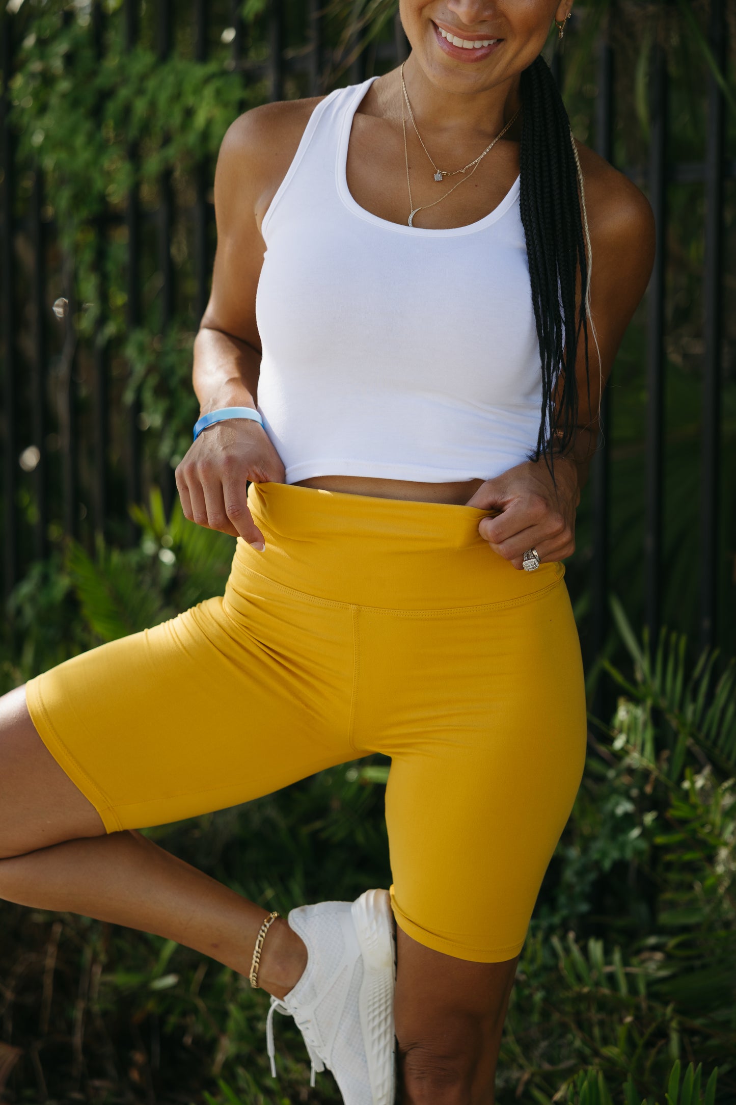 Ann Biker Short- Yellow