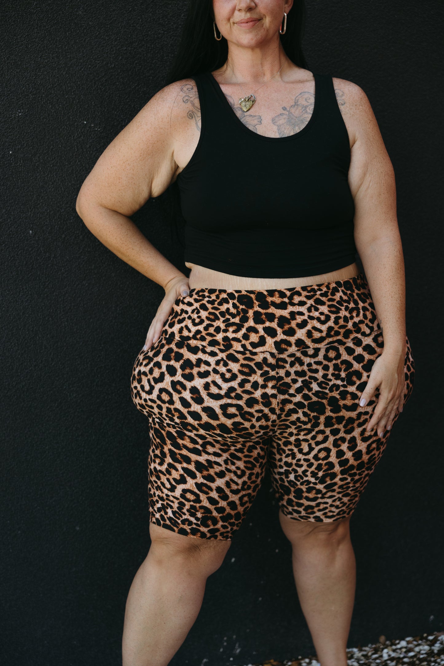 Ann Biker Short- Leopard