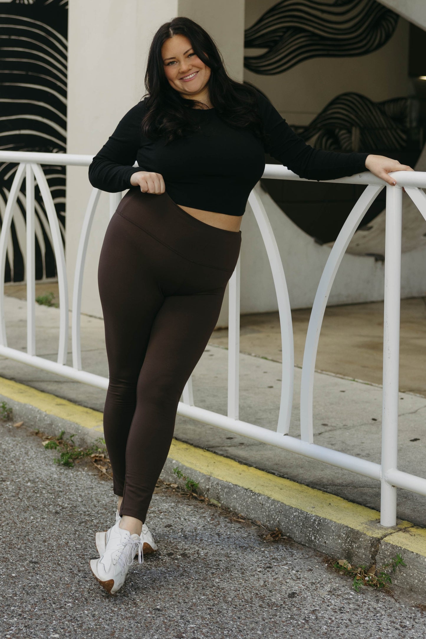 Fleece Leggings (Brown)