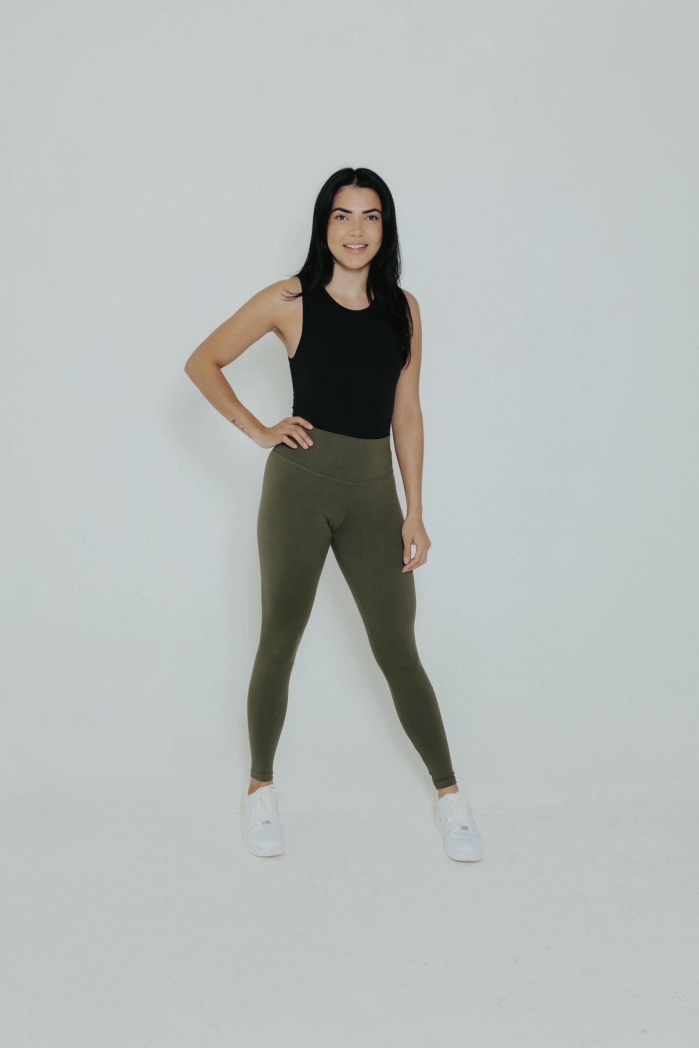 olive green legging outfit｜TikTok Search